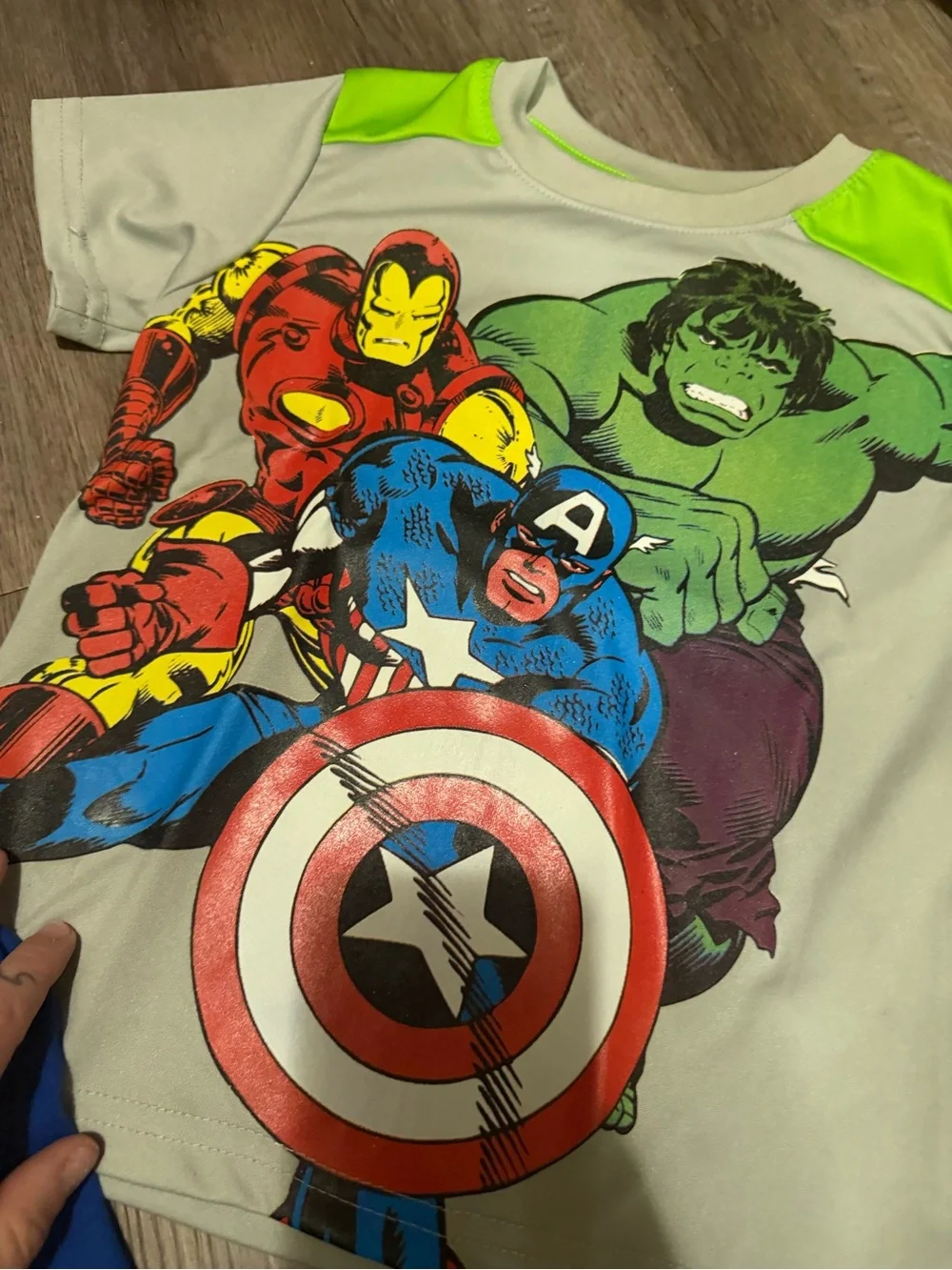 Superhero Boys Blue Superman Costume tees